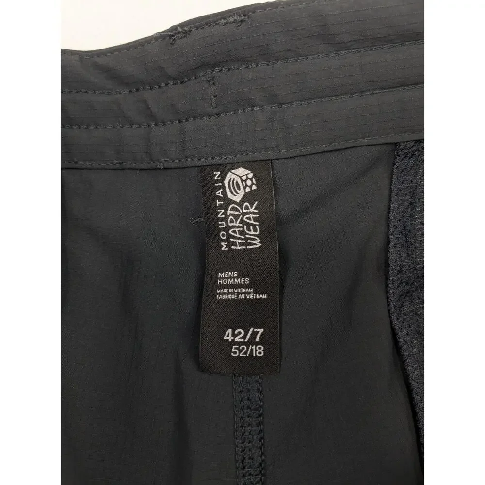 Mountain Hardwear Men's Dk. Gray Traxion Shorts 42W 7